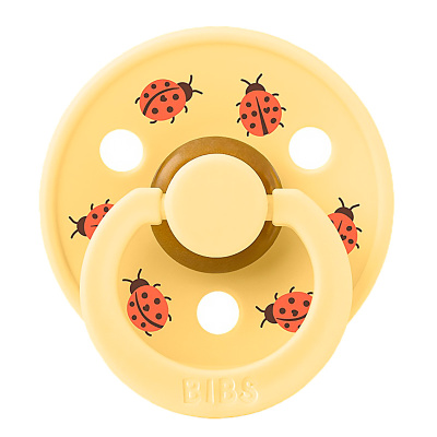 Пустышка латексная Studio Colour Ladybug Friends Pale Butter от 0 мес Bibs 10025310 1